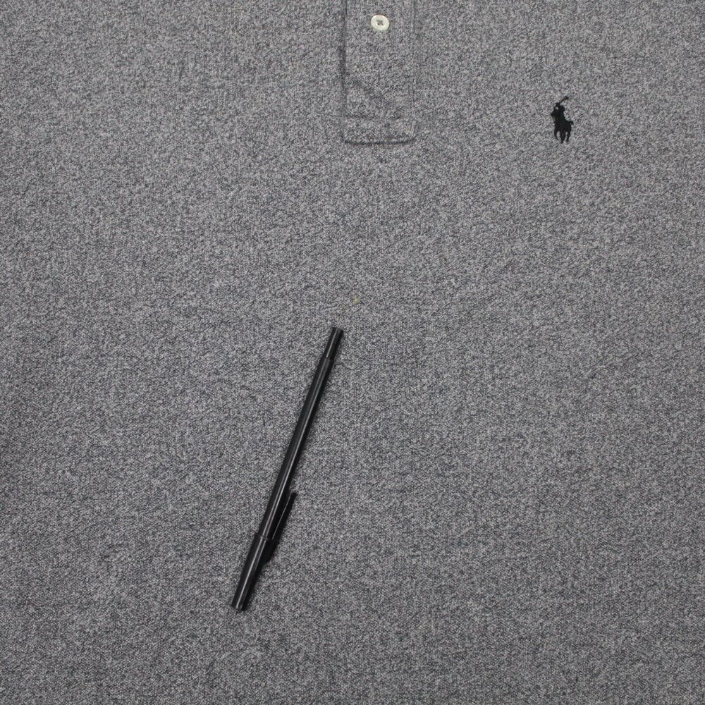 Polo Ralph Lauren Polo Shirt Adult XL Gray Long Sleeve Cotton Pullover - Picture 7 of 12